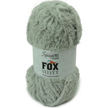 Spagetti Yarn Fox Velvet Açık Gri Kadife El Örgü Ipliği