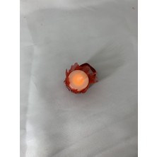 Sırmalı Çeyiz Kına Geceleri Için 12 Adet Kırmızı Dantelli Ledli Kına Mumu