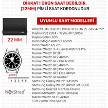 Novstrap Huawei Watch Gt3 Se Uyumlu Kordon Kayış (22MM) Sportive Delikli Spor Silikon Kordon