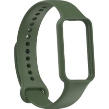 Dlrcase Amazfit Band 7 Kordon Mat Klasik Silikon Hs 29 Koyu Yeşil