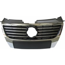 Otoco Volkswagen Passat - B6 - 05/10 Ön Panjur Siyah (Nikelaj Kaplamalı Izgarası Nikelajlı Sensör Deliksiz 3C0853651DPWF