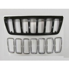 Otoco Jeep Cherokee - Grand - 99/03 Ön Panjur Siyah (Iç Petekleri Nikelajlı) (Tyg) 5GL79DX8AA