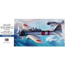 Hasegawa D21 00451 1/72 Mitsubishi A6M2 Zero Fighter Type 21 (Zeke) Savaş Uçağı Demonte Plastik Maketi