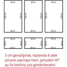 Ankara Kartonpiyer Dekoratif Boyanabilir 2,5 cm Duvar Çıtası 6 Adet Hazır Kesimli Çerçeve Paketi