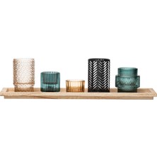 Warm Design Ahşap Mumluk