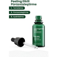 Cosmogenesis Labs Peeling Etkili Aha+Bha Serum 30ML Pürüzsüz Cilt & Yenileyici Aydınlatıcı Eşitleyici ve Nemlendirici