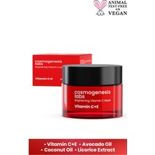 Cosmogenesis Labs Aydınlatıcı C Vitamini Maske 50ML Cilt Besleyici ve Nemlendirici Etkili Anında Esneklik Antioksidan