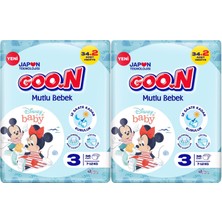 Goon Mutlu Bebek Bebek Bezi Beden:3 (7-12KG) Midi 72 Adet Jumbo Ekonomik Pk