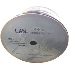 Versatile 305 Metre 23 Awg Dış Mekan 305M Outdoor Siyah Cat6 Kablo