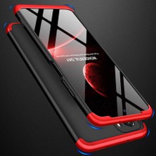 CoverZone Xiaomi Poco M5S ile Uyumlu Kılıf Soft Hard Koruma 3 Parça  Ays Kırmızı