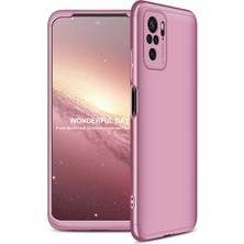 CoverZone Xiaomi Poco M5S ile Uyumlu Kılıf Soft Hard Koruma 3 Parça  Ays Rosegold