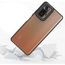 CoverZone Xiaomi Poco M5S ile Uyumlu Kılıf Kontrast Renk Tasarımlı Cynosure Kapak Siyah