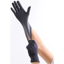 Brp Nitril Siyah Pudrasız Eldiven Large 1 Koli 20 Paketli