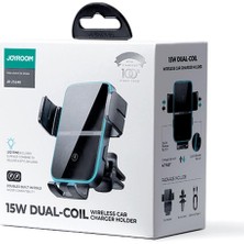 Joyroom Sensörlü 15W Dual-Coıl Kablosuz Araç Şarj Cihazı ve Tutucu (Air)