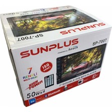 Sun Plus Sunplus SP-7007 7 Inç 7 Renkli Double 4X50 Watt Bluetoothlu Oto Teyp