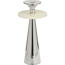 Vitale Gümüş Taşlı Mumluk 32CM