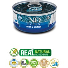 N&D Ton Balığı & Somon Yetişkin Konserve Yaş Kedi Maması 70 gr
