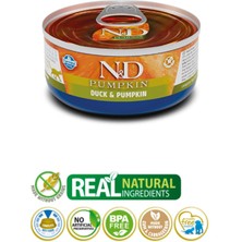 N&D Ördek & Balkabaklı Yetişkin Konserve Yaş Kedi Maması 70 gr