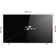 Next YE-65020GFSG5-4K 65" 165 Ekran Uydu Alıcılı 4K Ultra HD Google Android LED TV