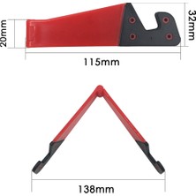 10 Adet V Şekli Evrensel Cep Telefonu Tablet Braketi Tutucu Siyah (Yurt Dışından)