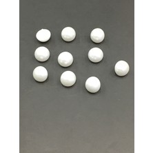Karan Tuhafiye Inci Düğme Bluz Düğmesi 10 Lu Set Beyaz