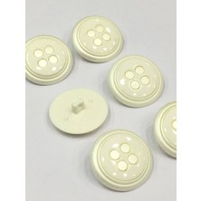 Karan Tuhafiye Trençkot ve Ceket Düğmesi 6 Lı Set Krem