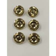 Karan Tuhafiye Trençkot Ceket Düğmesi Metalize 6 Lı Set