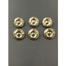 Karan Tuhafiye Trençkot ve Kaban Düğmesi Metalize (Plastik) 6 Lı Set