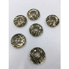 Karan Tuhafiye Siyah Detaylı Düğme 6 Adet