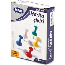 Mas Renkli Harita Çivisi