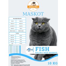 Maskot Balıklı Yetişkin Kedi Maması 10 kg