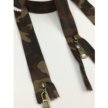 Karan Tuhafiye Kamuflaj Desenli Fermuar Takımı / Su Geçirmez / 75 cm + 15 cm