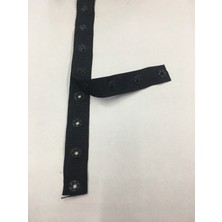 Karan Tuhafiye Şerit Çıtçıt 1 Metre Siyah