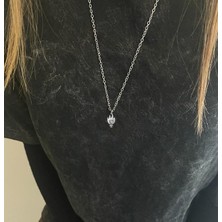 AlpCollection Gri Ateş ve Su Best Friends Bff Sevgili Ikili Kolye Takı Set