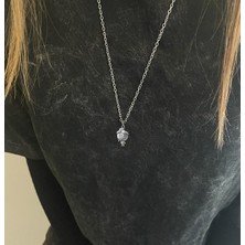 AlpCollection Gri Ateş ve Su Best Friends Bff Sevgili Ikili Kolye Takı Set