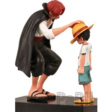 One Piece Anime Manga Aksiyon Figür - Luffy ve Shanks - 17 cm x 16 cm Özel Seri