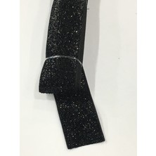 Karan Tuhafiye Simli Kadife Kurdele 3 Metre (4 cm )