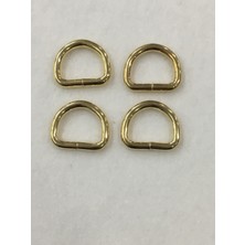 Karan Tuhafiye Çanta Halkası D Demir 2,5 cm 4 Lü Set