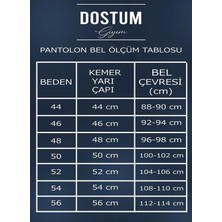 Dostum Giyim Erkek Klasik Regular Kumaş Pantolon Siyah