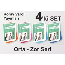 Koray Varol Akademi Yayınları 8.Sınıf Cesur Serisi 4'lü Deneme Seti