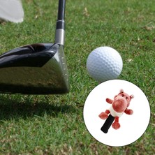 Perfk Golf Club Headcover Protector Sleve Yumuşak Ahşap Sürücü Kafa Kapağı Golfçü Kırmızı Hippopotamus