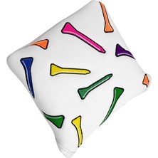 Perfk Golf Mallet Putter Head Cover Golf Club Headovers Su Geçirmez Kafa Koruyucu Kare 12.5X12CM