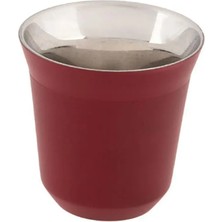 Jumbo Glory 7 Double Wall Termo Çelik Fincan 2'li 160 Ml Kırmızı