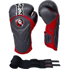 Dragon Tepito Boks Eldiveni Muay Thai Kick Boks Eldiveni ve Whiteface Bandaj 2'li Set