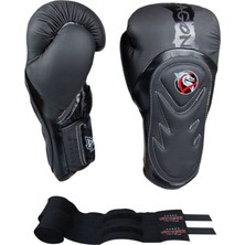 Dragon Tepito Boks Eldiveni Muay Thai Kick Boks Eldiveni ve Whiteface Bandaj 2'li Set