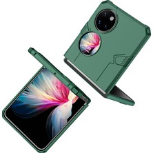 Eabhulie Huawei P50 Pocket Telefon Kılıfı - Yeşil (Yurt Dışından)