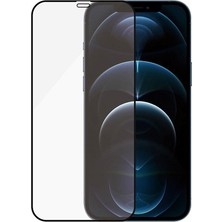 Cellularlıne IPHONE 12 Pro Max Çerçeveli Tam Ekran Temperli Cam Ekran Koruyucu