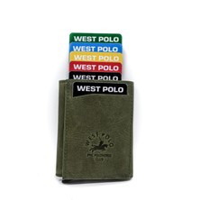 WEST POLO CÜZDAN Hakiki Deri Unisex Mekanizmalı Cüzdan Kartlık