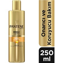 Pantene Miracle Şampuan Onarıcı ve Koruyucu Bakım Keratin Koruyuculu, Kuru, Mat ve Yıpranmış Saçlar Için, 250 ml