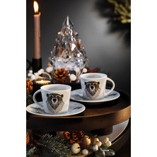 Kütahya Porselen Snowy 4 Parça 2 Kişilik Kahve Takımı